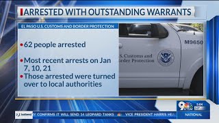 El Paso CBP officers apprehend 62 individuals with outstanding arrest warrants in 2023