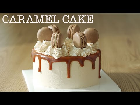 초코캬라멜 생크림 케이크 &amp;<strong>amp</strong>; 초코캬라멜 마카롱/<strong>Chocolate</strong> Caramel Cake &amp;<strong>amp</strong>; Macarons
