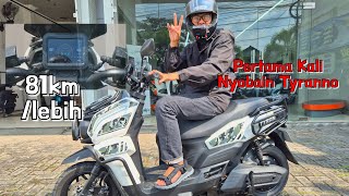 'SHOCK EMPUK' | TestRIDE INDOMOBIL TYRANNO /motovlog