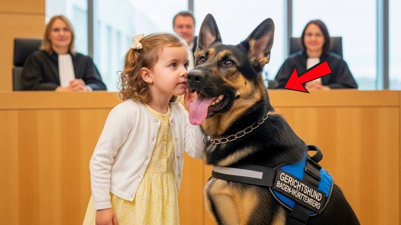 Une fillette muette murmure à un chien policier au tribunal — ce qu’elle révèle glace la salle