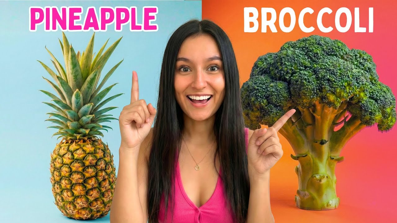 Frutas y Verduras en Inglés con Pronunciación y Escritura