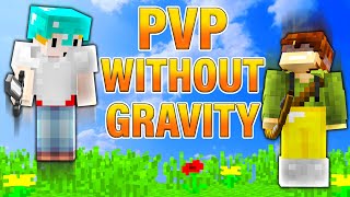 Minecraft PVP but gravity goes up!
