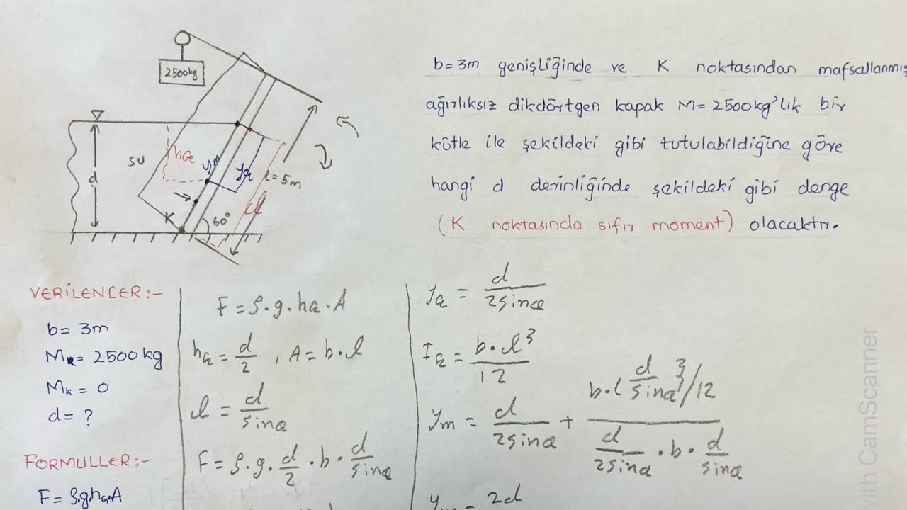 AKIŞKANLAR MEKANİĞİ Soru Çözümü, HİDROSTATİK