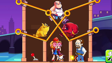 Save Her Pin / Gameplay Level Solution Pull The Pin Android iOS (Levels 450-456)