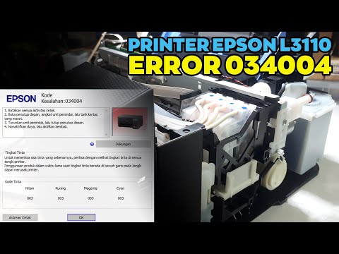 Ошибка принтера Epson L3110 034004