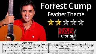 Forrest Gump Feather Theme | Classical Guitar Tutorial + Sheet & Tab