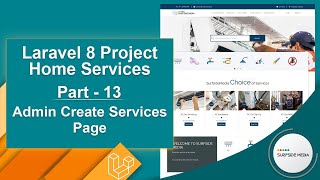 Laravel 8 Project Home Services - Admin Create Services Page