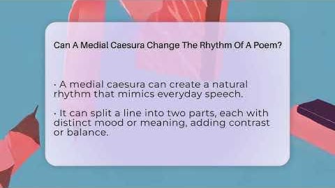 Can A Medial Caesura Change The Rhythm Of A Poem? - The Prose Path