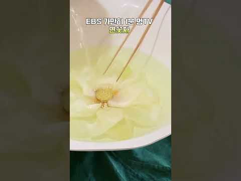 EBS 가만히 1분 멍TV <strong>연꽃차</strong> #shorts #멍 #<strong>연꽃차</strong>