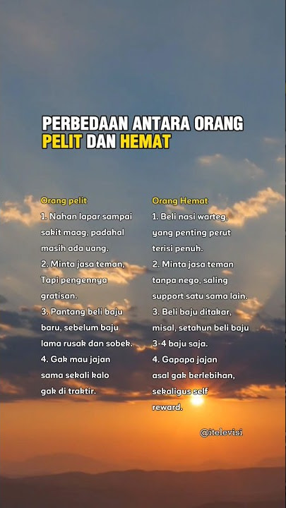 perbedaan orang pelit dan orang hemat! #shorts #katakatabijak #katakatamotivasi