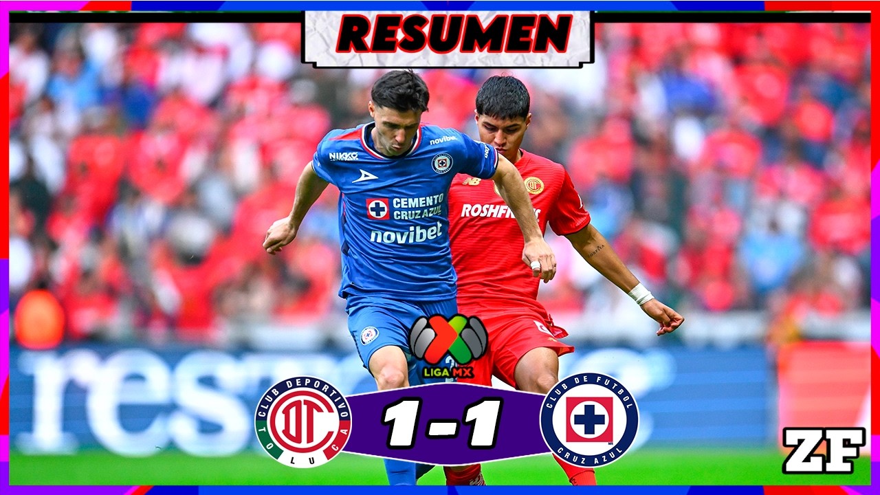 ASI FUE EL EMPATE DE CRUZ AZUL EN TOLUCA LIGA MX JORNADA 5 CLAUSURA 2026 🏆 ZONA FUT