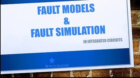 #Fault models #Fault stimulation in Integrated Circuit  #ATPG