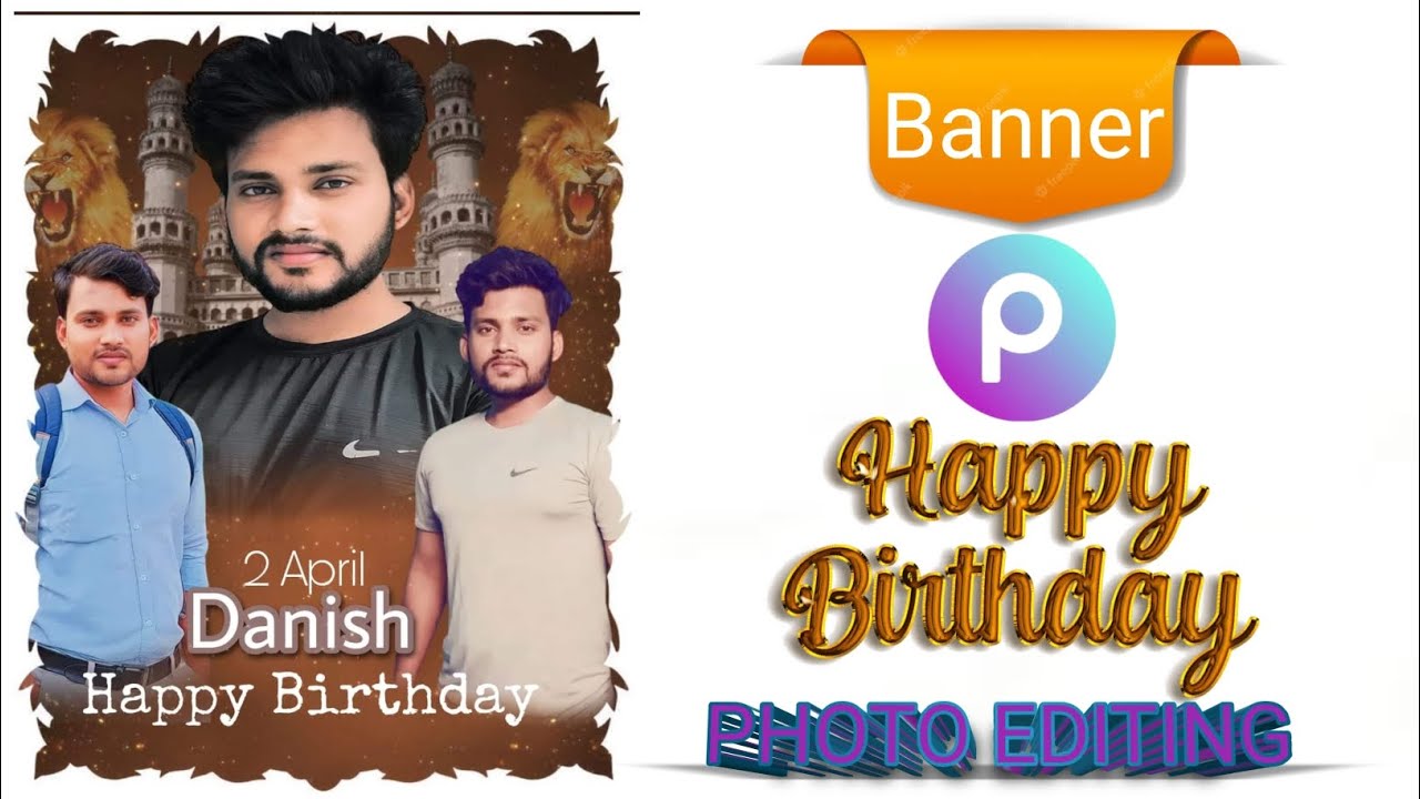 Birthday banner CBP photo editing tutorial in picsart || how to make CDP making 
