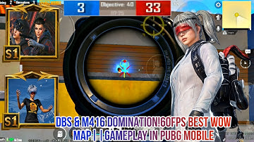😎DBS + M416 DOMINATION!60FPS🥰 Best WOW Map||🤡Gameplay in PUBG💥 Mobile🤯