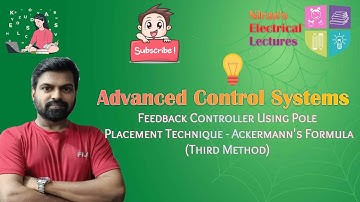 Feedback Controller Using Pole Placement Technique (Ackermann