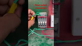 Float switch wire connection || switch connection || connector wiring #video #experiment #viral