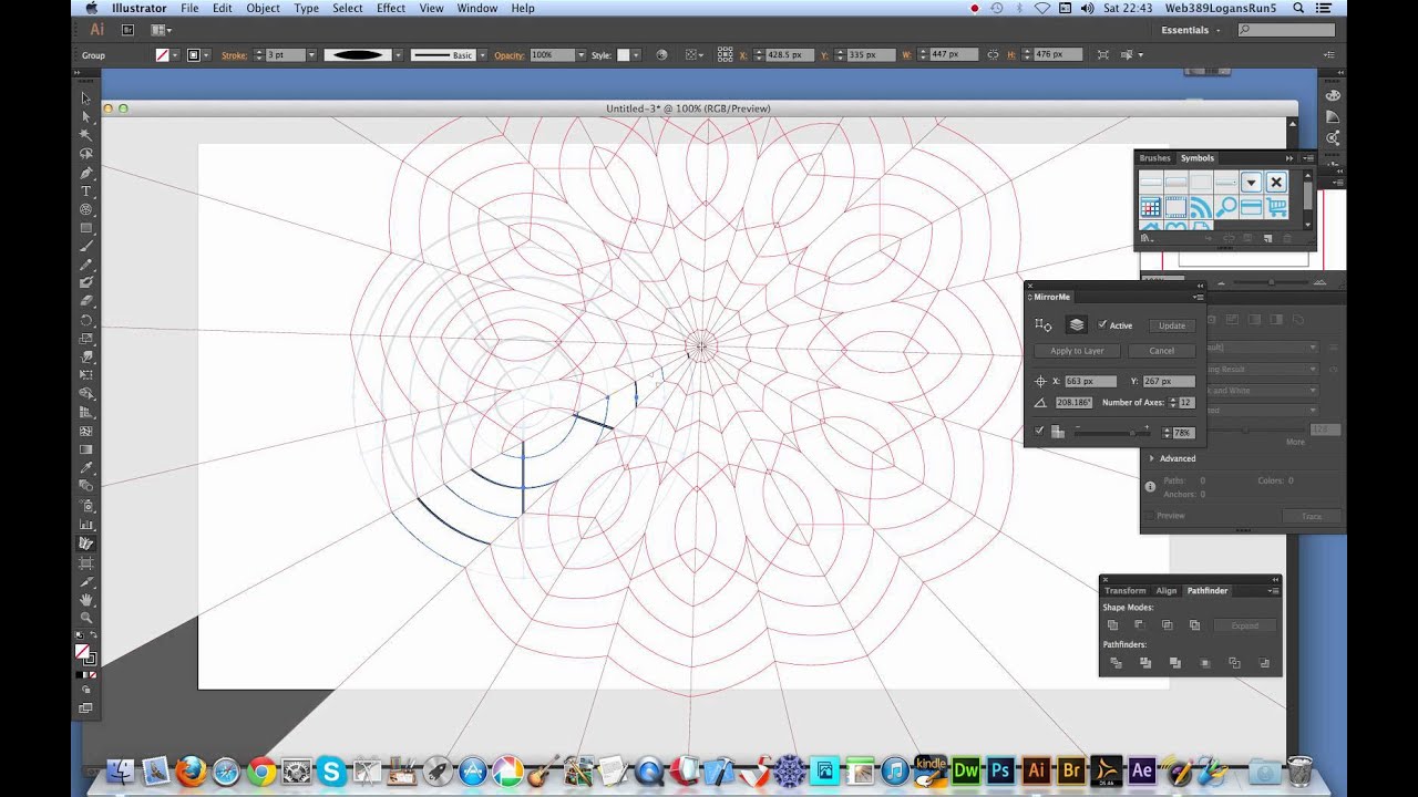 Grid Tools And MirrorMe Plug-in Illustrator | How To Tutorial ...