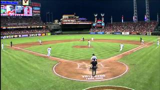 2011/06/22 Phillips' RBI infield single