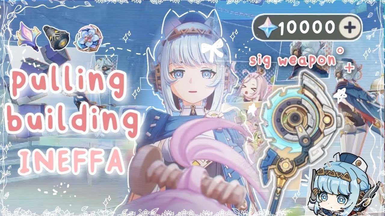 Давайте соберем и прокачаем Инеффу ˚. ꒰🤍👾⚙️୭ ౨ৎ˚₊ ♡ Уютный геймплей Genshin Impact + фирменное ор...