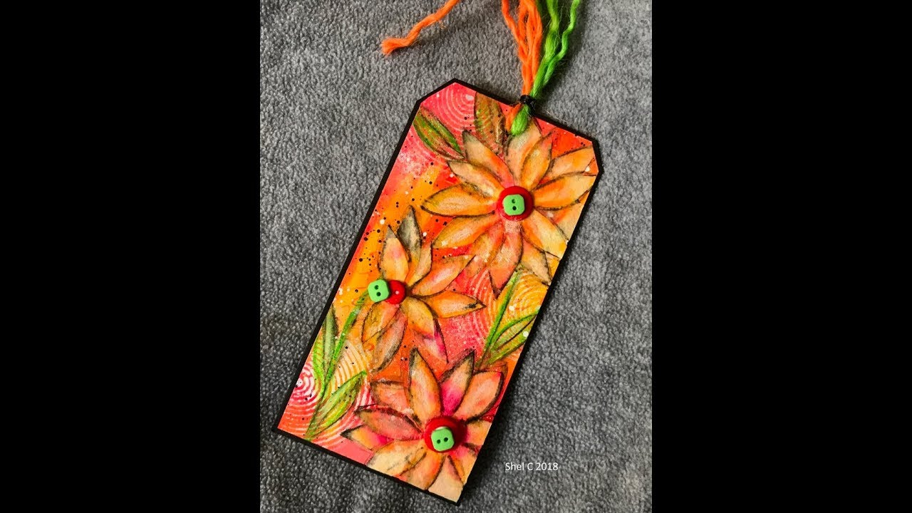 Mixed Media Altered Tag - Tag it Tuesday May 2018 - YouTube