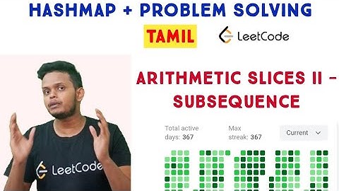 Arithmetic Slices II - Subsequence | Leetcode | data structures and algorithm in tamil | தமிழ்
