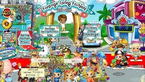 Fantage Spring Fashion event!  FIRST VIDEO!!!!!