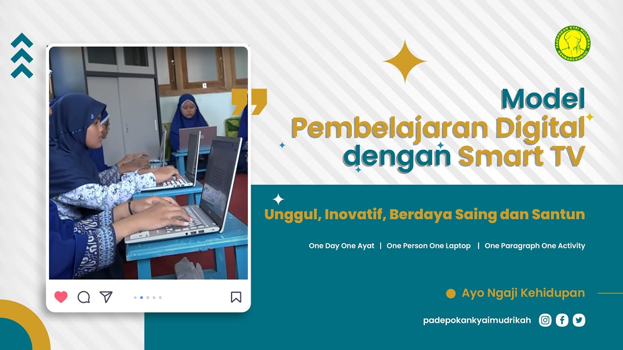 Model Pembelajaran Digital dengan Smart TV Padepokan Kyai Mudrikah