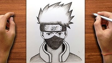 Easy Anime drawing | how to draw Kakashi hatake | for beginners | PencilSketchBook