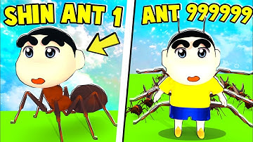 Shinchan Building The Biggest ANT Army With His Friends In Roblox! Ant Army Simulator