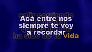 Video thumbnail of "Vicente Fernandez Aca Entre Nos Karaoke"