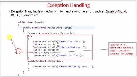 Exception handling (Part-1)