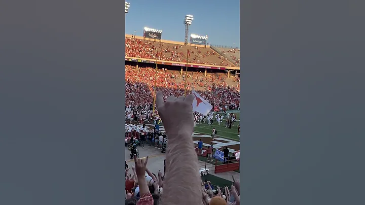 Nothing beats The Eyes of Texas after a win over OU #TexasFootball #Longhorns #CollegeFootball #FYP