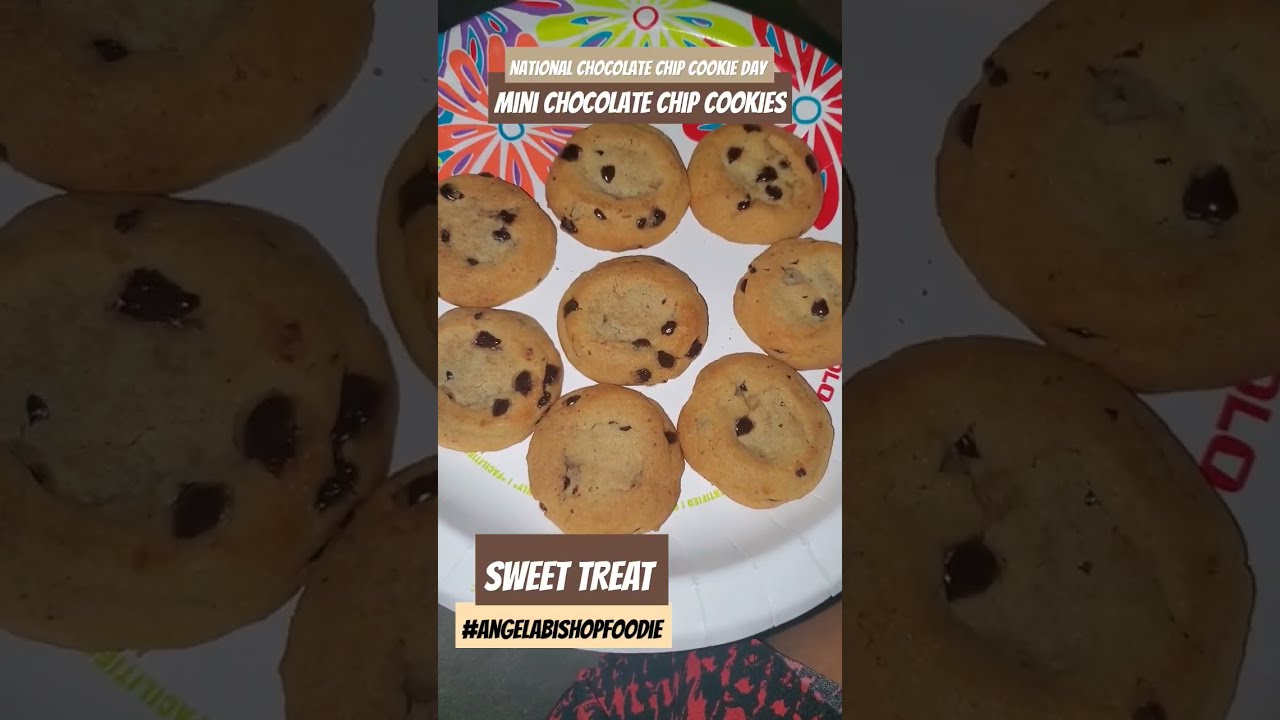 Mini Chocolate Chip Cookies Vlog Food Foodchannel Sweet Eats Chocolatechipcookies