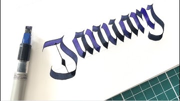 January | Blackletter Calligraphy Video | Ink Blend