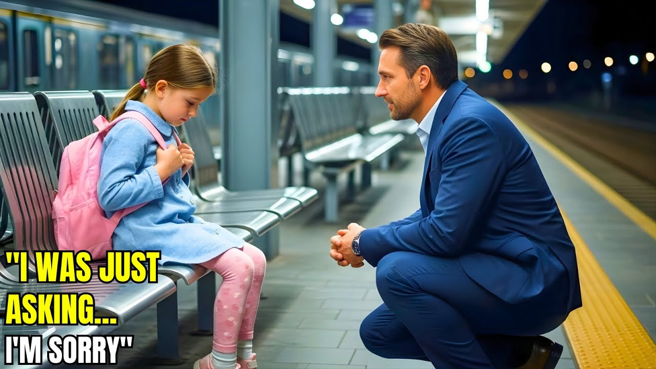 “I was just asking… I’m sorry,” the little girl apologized to the millionaire for asking for help…