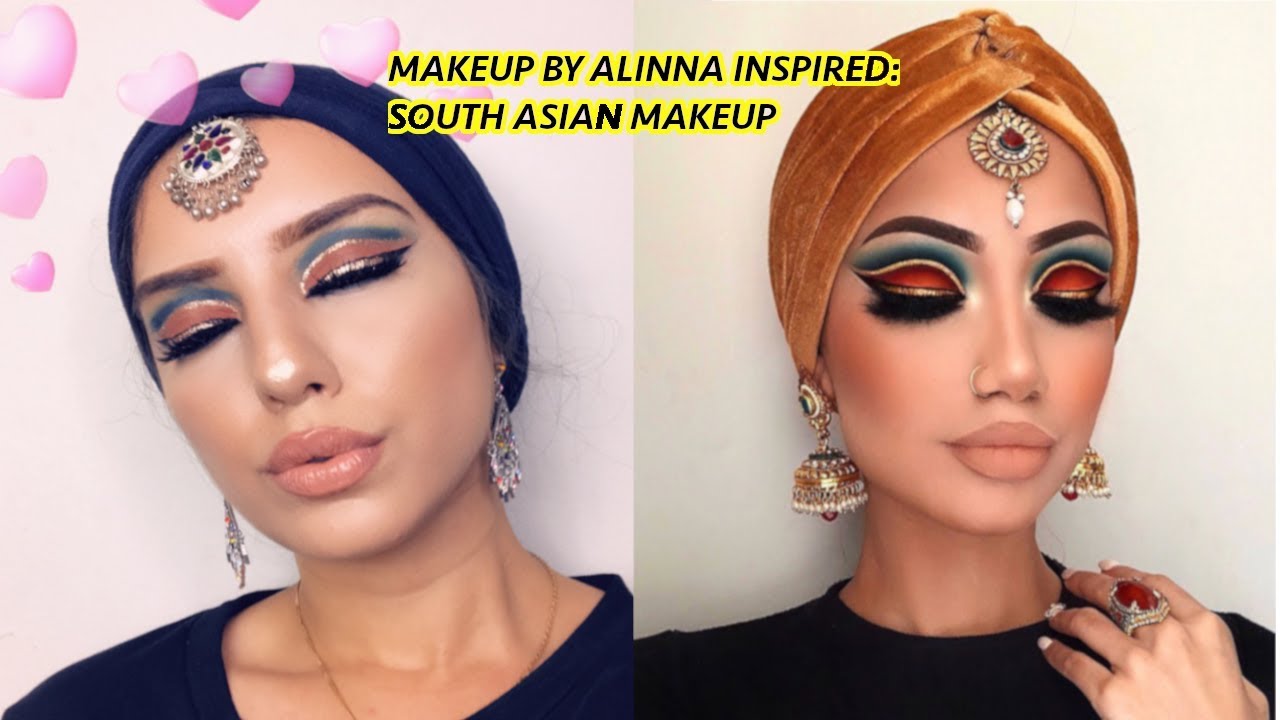 ALINNA INSPIRED SOUTH ASIAN MAKEUP!!!!!! - YouTube