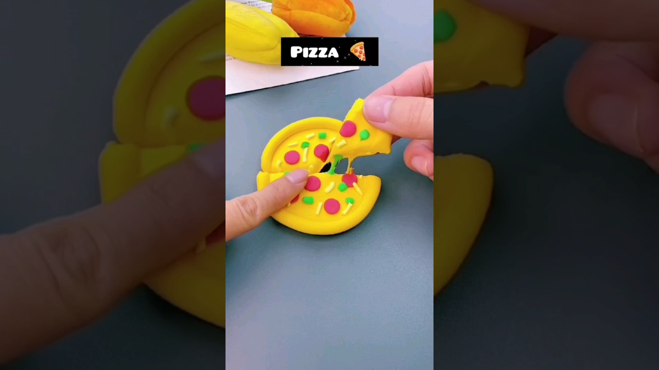clay pizza 🍕|| clay food 