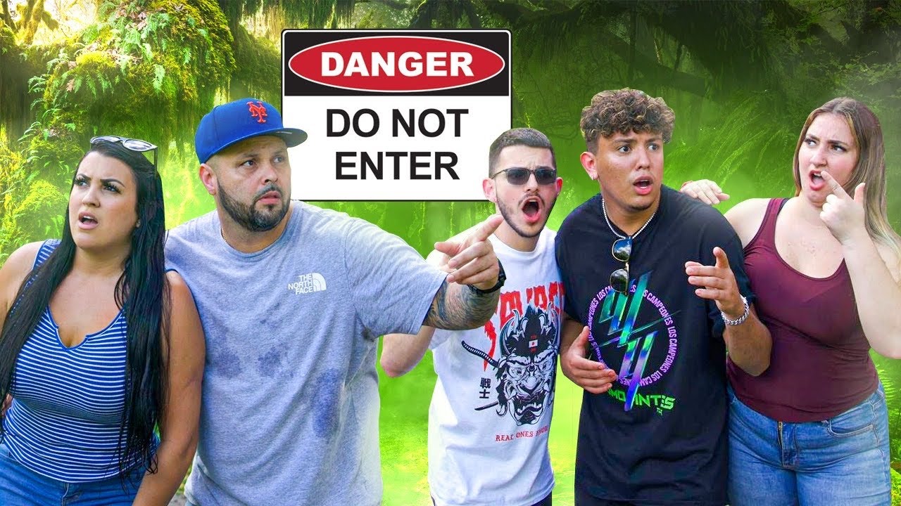 WE GOT CAUGHT Exploring Haunted Forest *Caught On Tape*