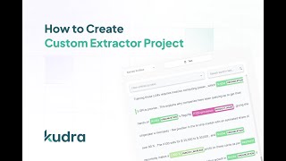 Extract Custom Entities with Kudra