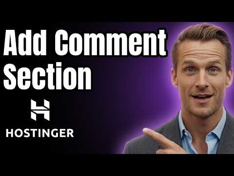 How to Add a Comments Section in Hostinger Website [2026]