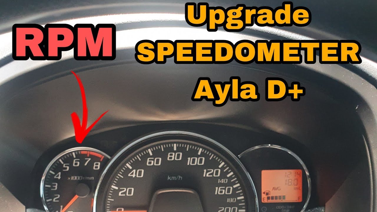 Daihatsu Ayla Type D+ rasa Type X | Ganti speedometer Ayla Type X