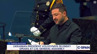Ukrainian President Zelensky Full Remarks at UN General Assembly