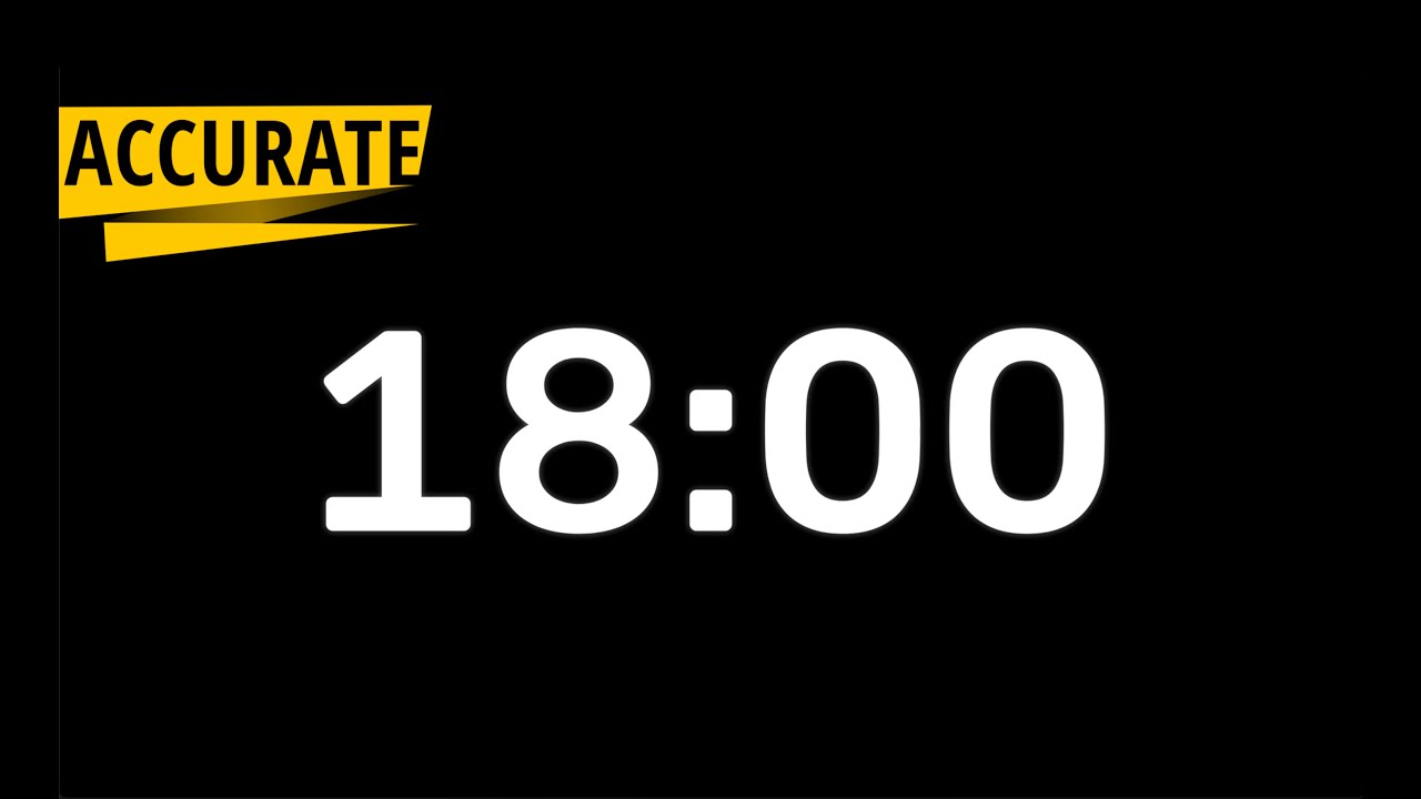 Timer 18 Minute Countdown for Study, Focus, Workout, Meditation, Break ...