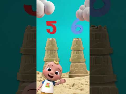 Sandcastle tower! Count with CoComelon #shorts #cocomelon #dance #nurseryrhymes #learning