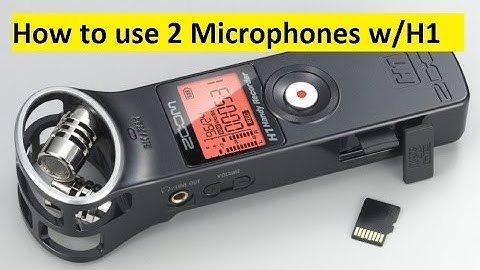 Zoom H1 two microphones ? SURE !