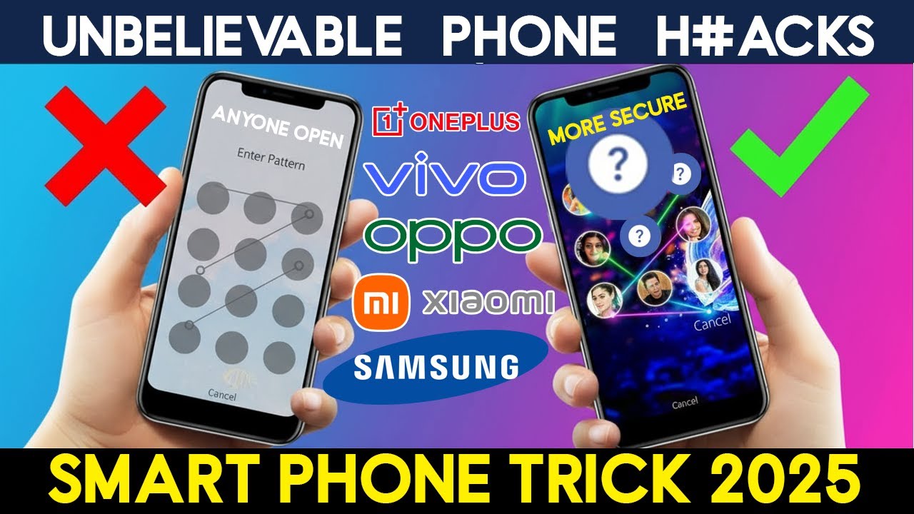 Boring Lock Screen? Try This Unique Lock! Smart Phone Tips & Trick 2025