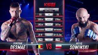 KSW Free Fight: Donovan Desmae vs. Artur Sowinski