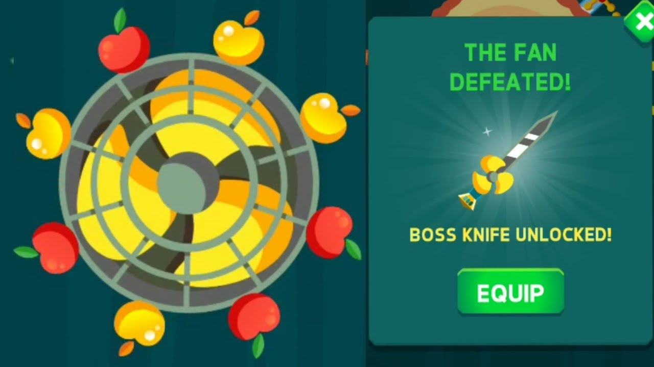 Knife Hit Fan Boss (Legendary Boss) Knife Hit YouTube