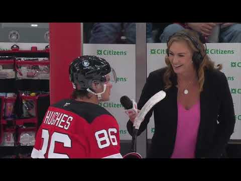 Safe to say Jack Hughes did not like this joke.