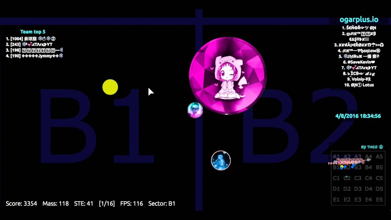 Agar.io - Destroying Cold Team scrim - Lynx & StarK